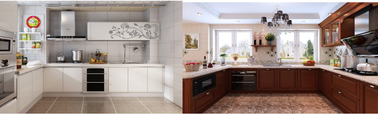 2016 customized PVC foil kitchen cabinets, kitchen cabinet.